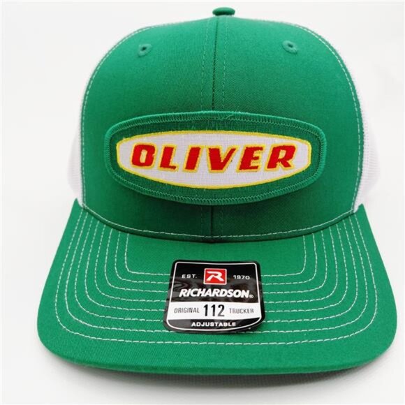 Oliver Tractor Trucker Hat Richardson 112 Snapback Mesh Cap Farm Equipment Patch main image 5